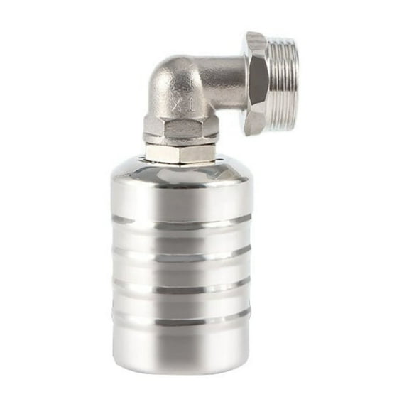 304 Stainless Steel Water Control Float Valve - 1/2" to 3/4" Automatic Water Shut-Off Controller for Tanks, Pools & Livestock Troughs