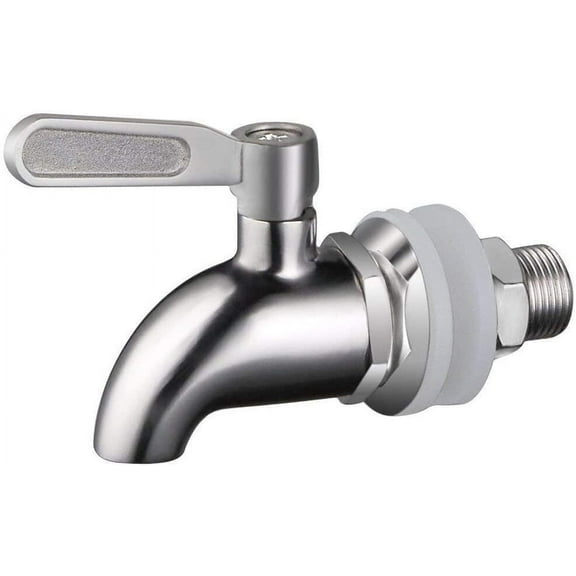304 Stainless Steel Water Dispenser Beverage Dispenser Tap Replacement Spigot for Glass Container Tap Coffee Beer Wine Juice Drinking Fountain - 12mm 12mm