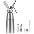 thumbnail image 1 of 304 Stainless Steel Whipped Cream Dispenser 500ml with 3 Nozzles, Cream Sprayer For Desserts, Cream Whipper, Espumas Siphon, Cream Siphon, Espuma Bottle, Whipped Cream Maker Stainless Steel, 1 of 6