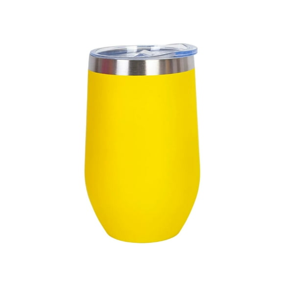 304 Stainless Steel Wine Tumbler with Straw 16 fl oz