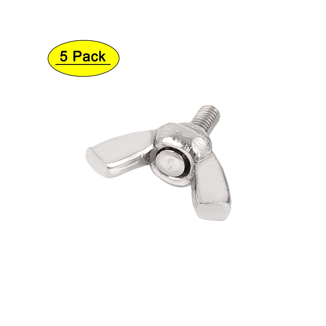 304 Stainless Steel Wing Bolt Butterfly Screw Fastener Metric M3 x 8mm 5pcs