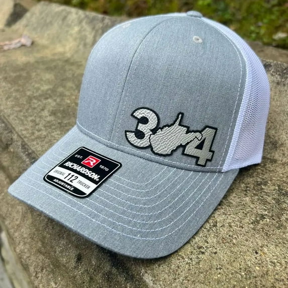 304 West Virginia Trucker Hat, Adjustable Snapback with Detailed Embroidered Design, Stylish Everyday Cap for State Pride, Perfect Gift for Residents, Outdoor Lovers, and Travelers