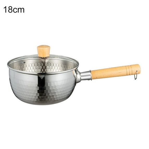 304 stainless steel Japanese style snow flat pot induction cooker noodle pot