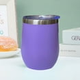 thumbnail image 1 of 304 stainless steel eggshell cup portable creative U-shaped red wine thermos cup 12oz cup, 1 of 10