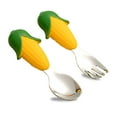 thumbnail image 1 of 304 stainless steel feeding spoon-children's auxiliary tableware-Silicone tableware set, 1 of 5
