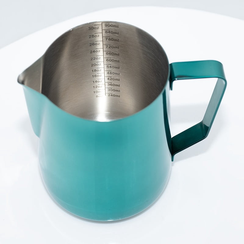 304 stainless steel latte art cup 350ml espresso latte art utensil household milk foam cup with scale design