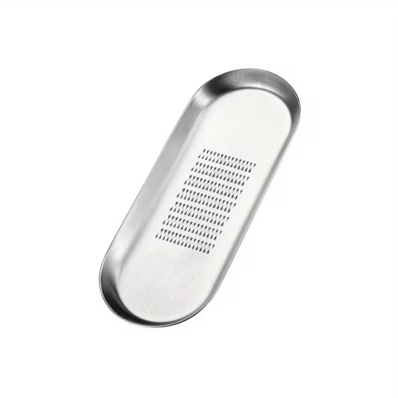 304 stainless steel portable garlic masher 15*6cm, manual grinding tool, suitable for restaurant use, rust-proof design