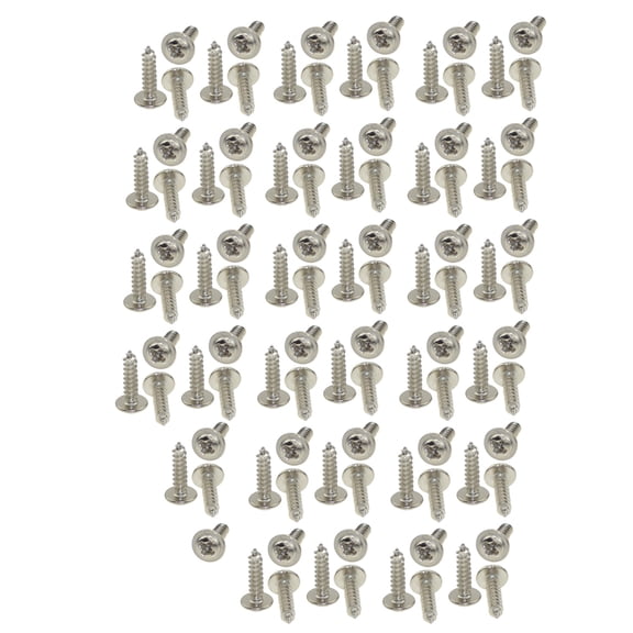 304 stainless steel round head with pad nickel plated self tapping screw M3X12(100pcs)