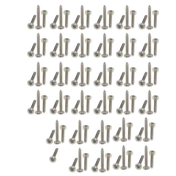 304 stainless steel round head with pad nickel plated self tapping screw M3X25(100pcs)