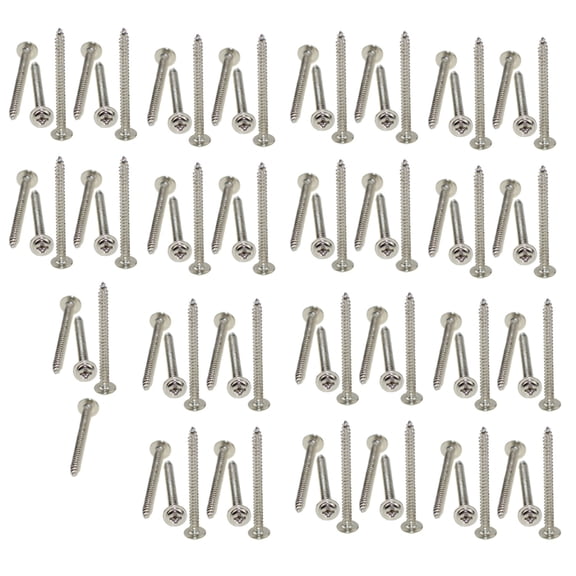 304 stainless steel round head with pad nickel plated self tapping screw M3X35(100pcs)