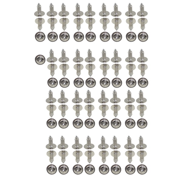 304 stainless steel round head with pad nickel plated self tapping screw M3X8(100pcs)