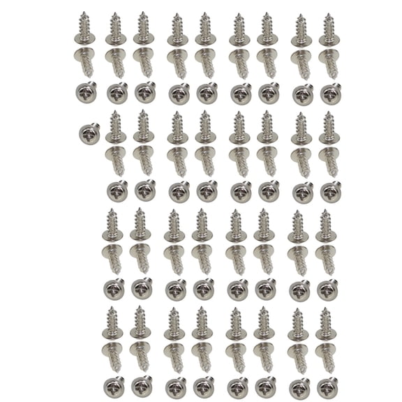 304 stainless steel round head with pad nickel plated self tapping screw M4X12(100pcs)