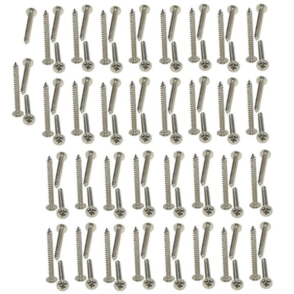 304 stainless steel round head with pad nickel plated self tapping screw M4X40(100pcs)