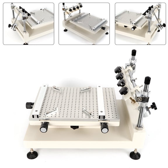 3040 Solder Paste Printer, High Precision, Height Adjustable, Manual SMT PCB Printing Machine for 0-80 mm/0-3.15in Thickness