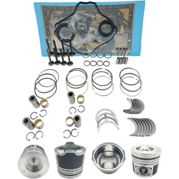 3044 Engine Overhaul Rebuild Kit (No cylinder liner) for Caterpillar CAT 3044 Engine DP20 DP25 DP30 DP30K DP35 Forklifts 236B 262C 246B 246C 252B Steer Loader For Mitsubishi S4S S4SD S4S-IDI
