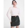 thumbnail image 1 of Scenario Women's Pointelle Sweater with Long Puff Sleeves, Lightweight, Sizes XS-XXXL, 1 of 6