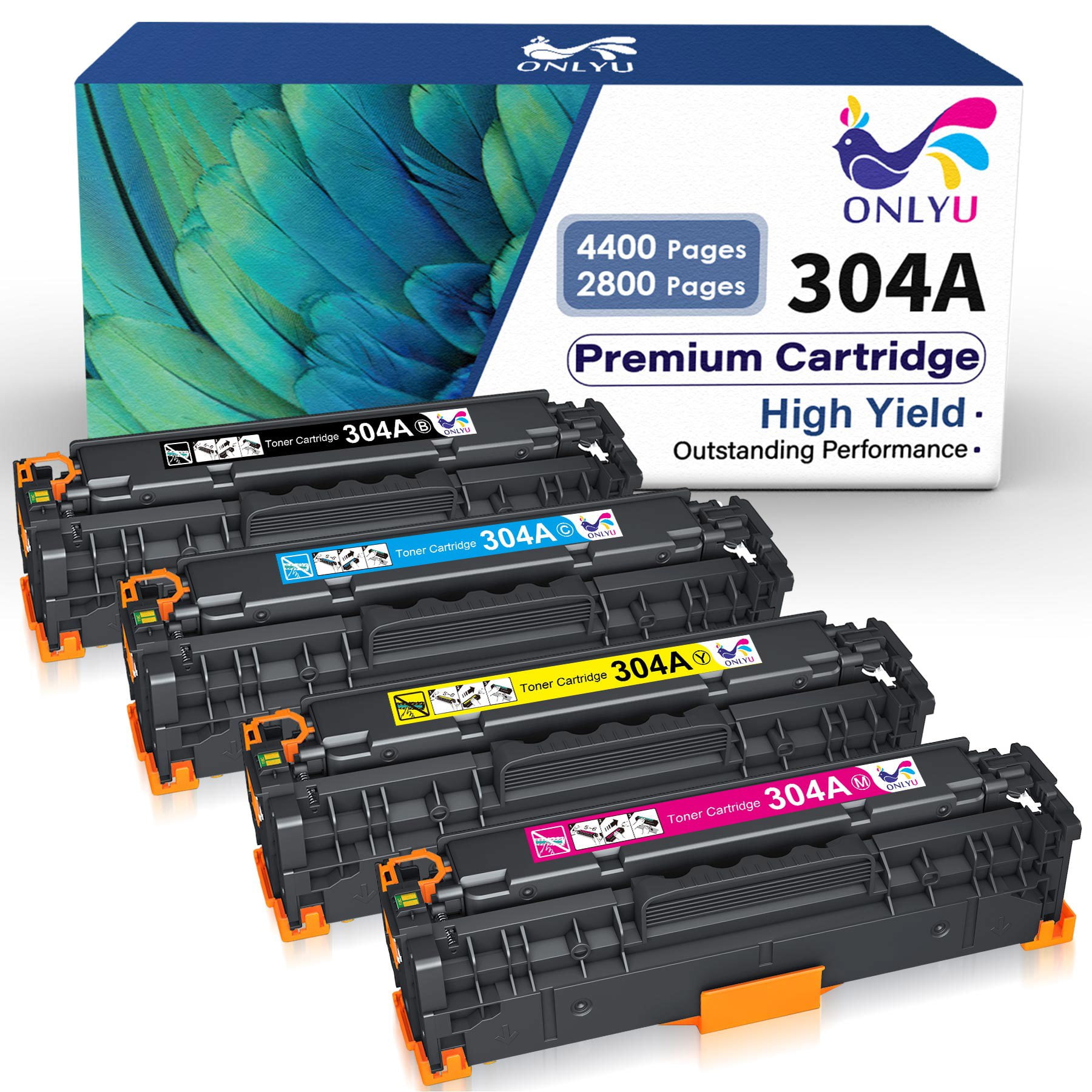  HP 304A Cyan, Magenta, Yellow Toner Cartridges (3-pack), Works  with HP Color LaserJet CM2320 MFP, HP Color LaserJet CP2025 Series