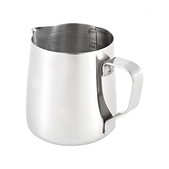 304Stainless Steel Frothing Pitcher Easy Cleaning for Effortlessly Coffee Art