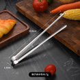 304stainless steel Barbecue Clip Grill Tongs Meat Cooking Utensils For