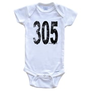 305 Miami Florida Area Code Baby Bodysuit - One Piece Baby Bodysuit, 6-9 Months White