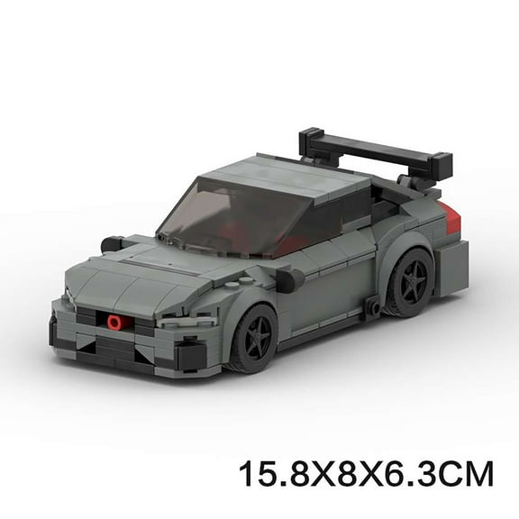 305 PCS MOC Honda Civic 8-Grid Speed Series Car DIY Racing Model for Teens, Creative Play, Micro Dioramas & Holiday Displays