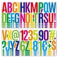 thumbnail image 1 of 305 Pcs Waterproof 5" Vinyl Alphabet & Number Stickers - Self-Adhesive for Mailboxes, Windows, Doors, Signs, Vehicles, and More (Colored, 5 Inch), 1 of 9