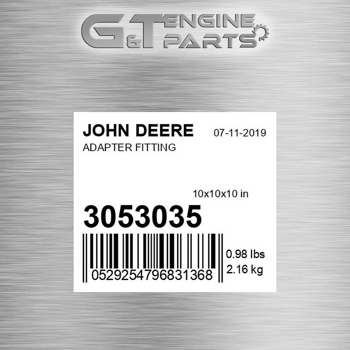 3053035 ADAPTER FITTING fits JOHN DEERE (New OEM) - Walmart.com