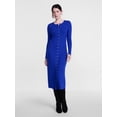 thumbnail image 1 of Scenario Women's Cardigan Midi Dress with Long Sleeves, Sizes XS-XXXL, 1 of 6