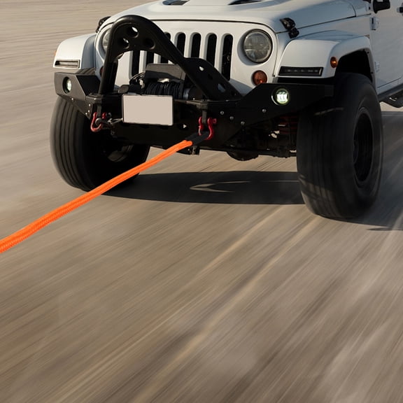 30580lbs Modern Orange Towing Ropes w/Soft Shackles Elasticity Recovery Rope Road Recovery Kit