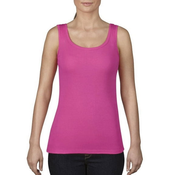 3060L Comfort Colors Ladies' Midweight Tank - Neon Pink - XS