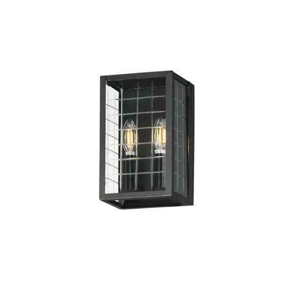 30691CLBK Maxim Lighting Magnus - 2 Light Outdoor Wall Mount-10.5 Inch Tall and 6.25 Inch Wide