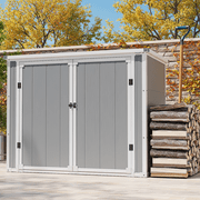 306GAL Outdoor Storage Box, 1170L Patio Deck Box and Resin Shed, Waterproof Storage Cabinet for Garden Tool Garbage Cans, 3 Doors, Quick Assembly