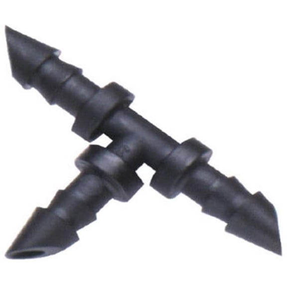 307010B 10 Pack Barbed Tee - 0.25 in.