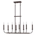 thumbnail image 1 of 3074KZ Hinkley Lighting Alister - Eight Light Linear Chandelier in Traditional-Transitional Style - 33 Inches Wide by 18.5 Inches High-Buckeye Bronze, 1 of 4