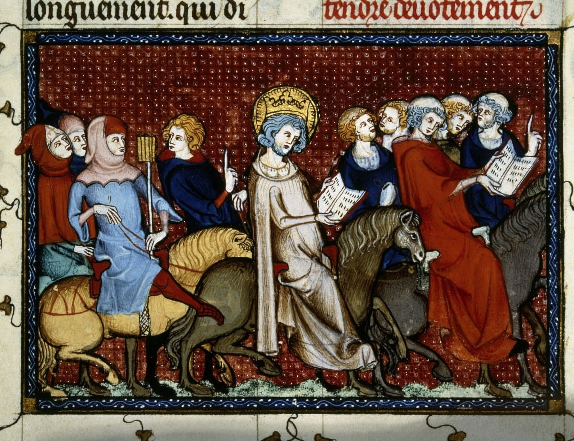 3076 Guillaume De Saint Pathus Canvas Art - (24 x 18)