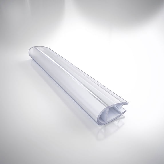 307A-10, Clear Bumper Seal, 75 3/5 in. Length, for 3/8 in. (10 mm.) Glass Shower Door