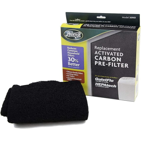 30901 Activated Carbon Universal Cut-to-Fit Replacement Air Purifier Pre-Filter for Most PermaLife, HEPAtech, and QuietFlo Air Purifier Models, Black, Medium (FT30901)