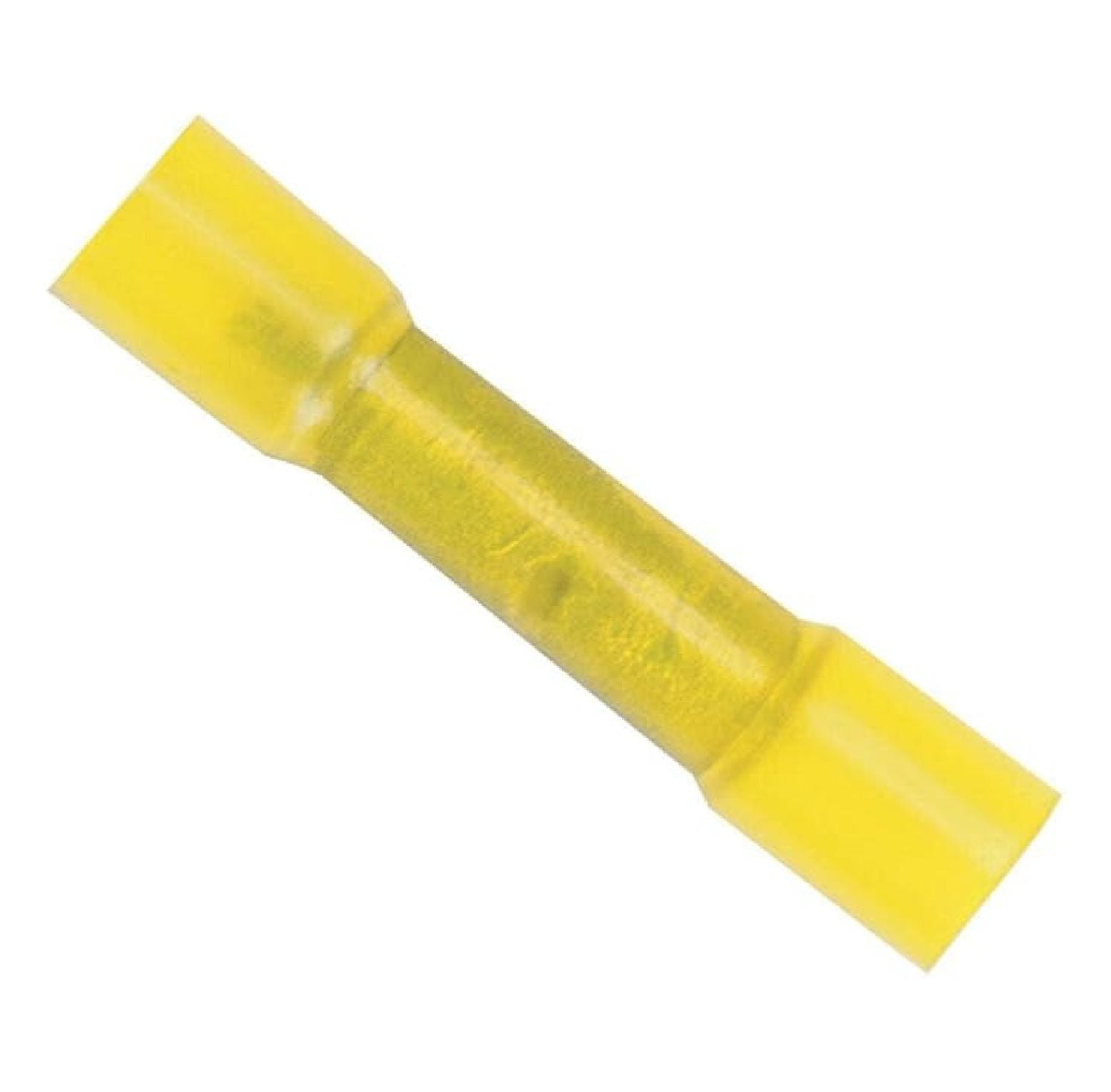 309299 Marine Grade Electrical Nylon Insulated Adhesive Lined Heat Shrink Butt Connectors (12 to 10-Gauge, Yellow, 100-Pack)