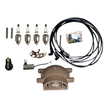 Ford 8N 9N 2N Tractor Tune-Up Kit – Ignition Plugs & Cap For Front Mount Distributor