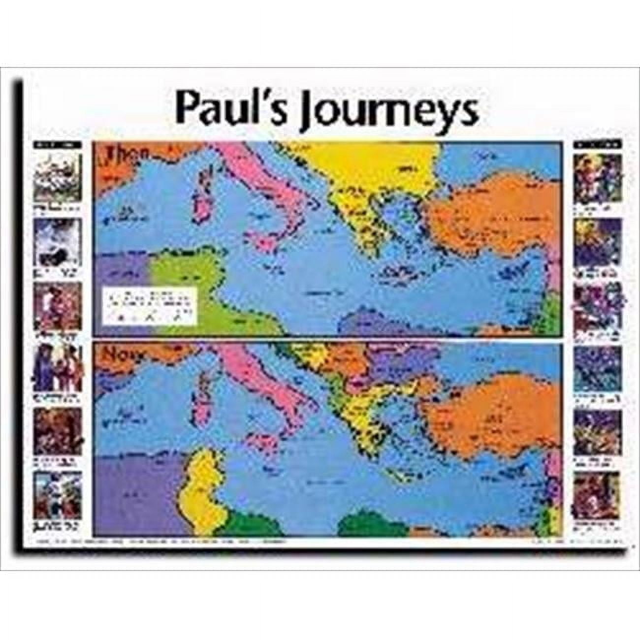 30984 Chart Pauls Journeys Laminated