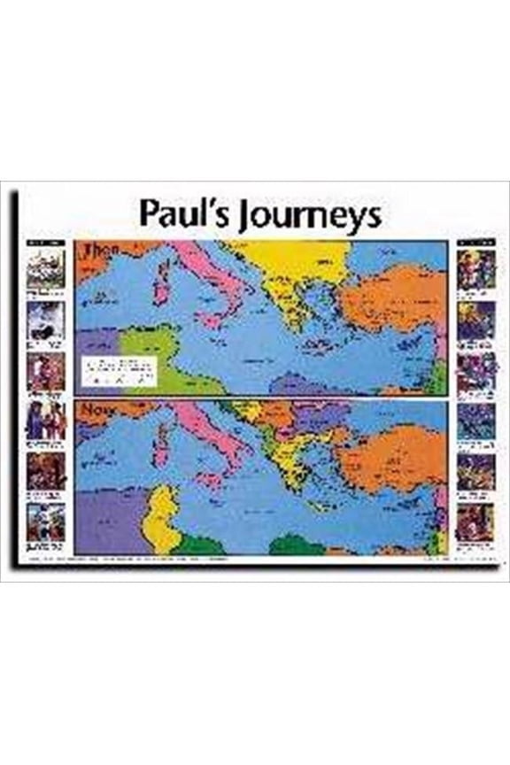 30984 Chart Pauls Journeys Laminated