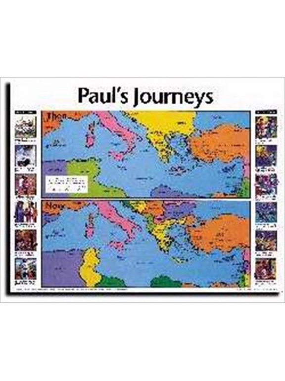 30984 Chart Pauls Journeys Laminated