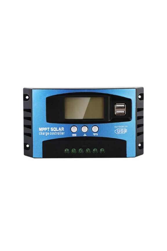 30A-100A MPPT Solar Charge Controller 12V 24V Dual USB LCD Display Car Battery Panel Charger Regulator With Load ,High-Efficiency - 30A_12V 24V