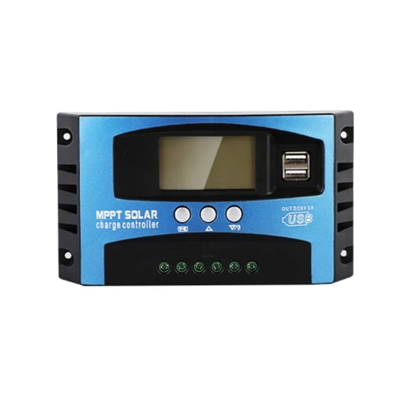30A-100A MPPT Solar Charge Controller 12V 24V Dual USB LCD Display Car Battery Panel Charger Regulator With Load ,Stable & Reliable - 90A_12V 24V