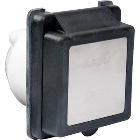 30A 125V Standard RV Power Inlet, Black