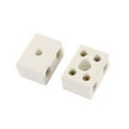 thumbnail image 1 of 30A 2 Pole Insulation Connector Porcelain Ceramic Terminal Block 2W5H 2Pcs, 1 of 2