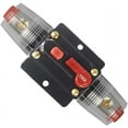 thumbnail image 1 of 30A 40A 50A 60A 80A 100A 150A Audio Circuit Breaker Auto Car Stereo Inline Fuse Holders Inverter, Manual Reset 12V-24V DC for Automotive Marine Boat Audio System Protection-WA150A, 1 of 5