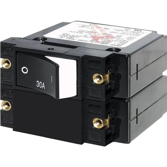 30A A-Series Raised Rocker Circuit Breaker - Double Pole
