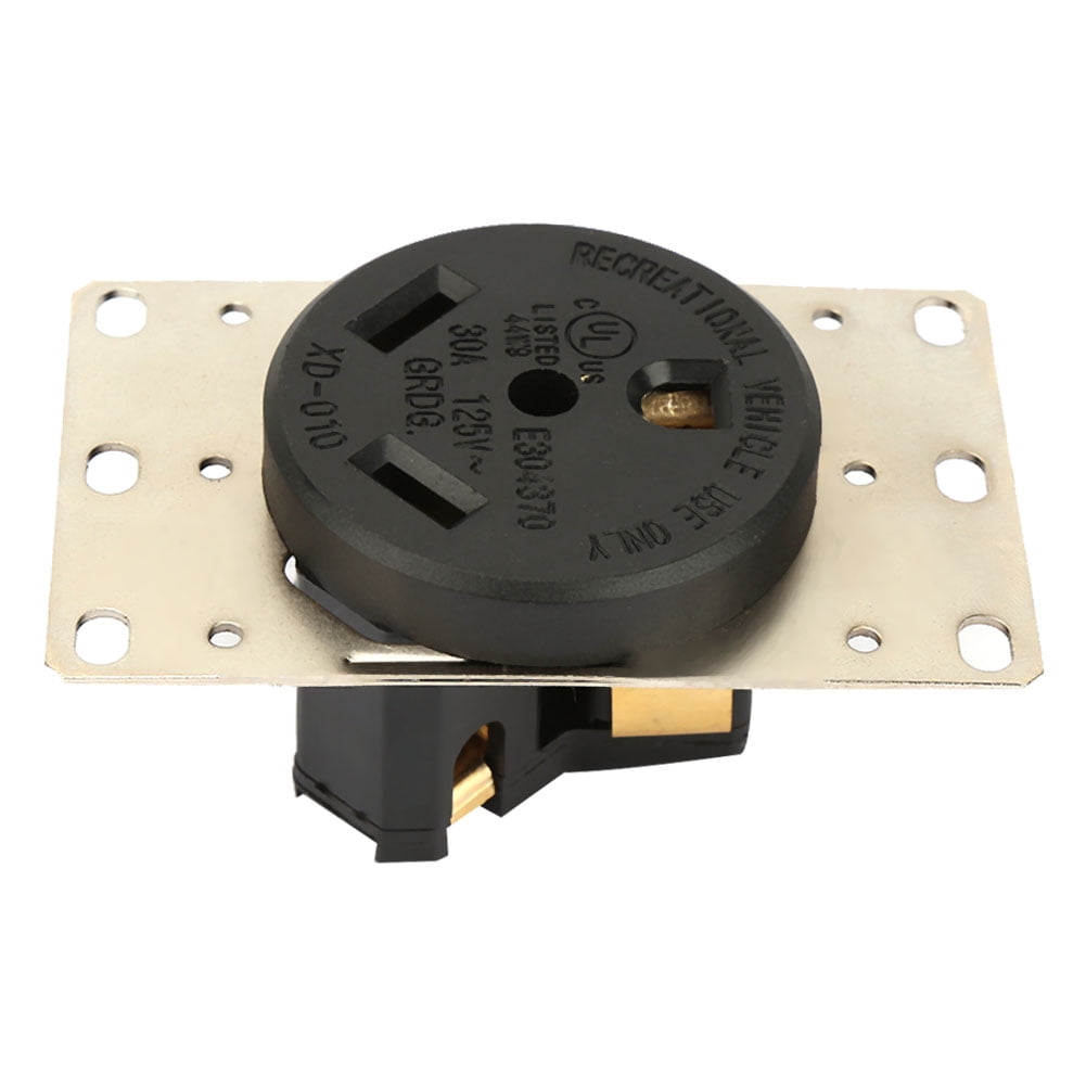 30A AC125V Industrial US Power Socket 3 Holes RV Power Socket Plug ...