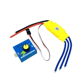 30A Brushless ESC with Servo Tester, RC Airplane Parts 12V Compact, Electrical Motor Controls, Speed Controller Replacement